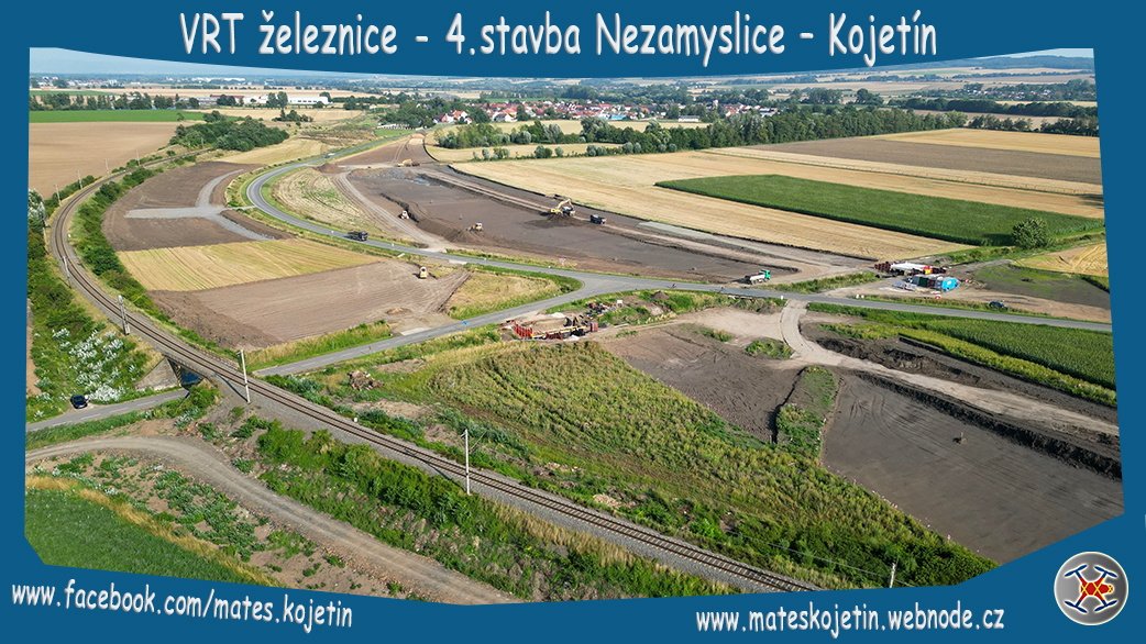VRT železnice - stavba Nezamyslice – Kojetín